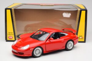 Porsche 911 996 GT3 Strasse Rot Bburago 1:18 30395 Metall – Bild 8 von 8