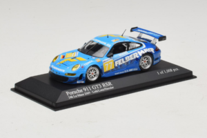 Porsche 911 GT3 R #77 M. Lieb / R. Lietz / W. Henzler 24 Hours of Le Mans 2009 Minichamps 1:43 400096977 Metall – Bild 2 von 5