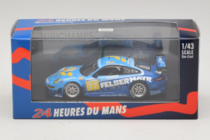 Porsche 911 GT3 R #77 M. Lieb / R. Lietz / W. Henzler 24 Hours of Le Mans 2009 Minichamps 1:43 400096977 Metall – Bild 4 von 5