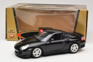 Porsche 911 996 Turbo Schwarz Bburago 1:18 3367 Metall – Bild 8 von 8