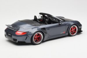Porsche 911 997 Cabriolet Liberty Walk Grau GT Spirit 1:18 GT463 Resin – Bild 2 von 6