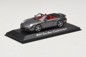 Porsche 911 997 Turbo Cabriolet Grey Metallic Minichamps 1:43 WAP02015218 Metall – Bild 2 von 4