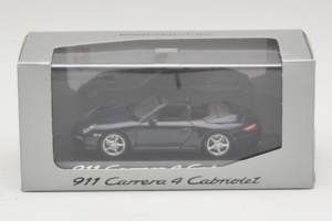 Porsche 911 997 Carrera 4 Cabriolet Dunkelblau Minichamps 1:43 WAP02015216-P1 Metall – Bild 4 von 4