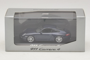 Porsche 911 997 Carrera 4 Dark Blue Metallic Minichamps 1:43 WAP02010016 Metall – Bild 3 von 3