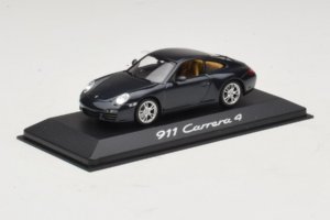 Porsche 911 997 Carrera 4 Dark Blue Metallic Minichamps 1:43 WAP02001518 Metall – Bild 2 von 4