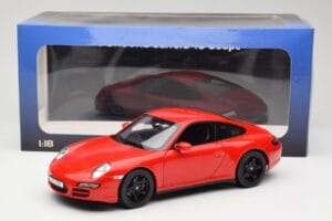 Porsche 911 997 Carrera 4S Rot Norev 1:18 187510 Metall – Bild 8 von 8