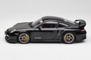 Porsche 911 997 GT2 RS Schwarz & Silber Felgen Minichamps 1:18 100069401 Metall – Bild 4 von 8
