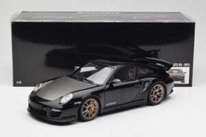 Porsche 911 997 GT2 RS Schwarz & Silber Felgen Minichamps 1:18 100069401 Metall – Bild 8 von 8