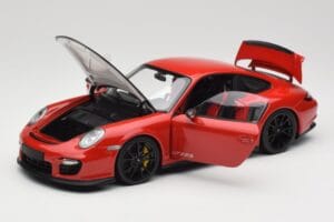 Porsche 911 997 GT2 RS Rot Mit Schwarzen Felgen Minichamps 1:18 100069407 Metall – Bild 2 von 8