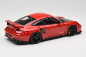 Porsche 911 997 GT2 RS Rot Mit Schwarzen Felgen Minichamps 1:18 100069407 Metall – Bild 3 von 8