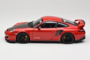 Porsche 911 997 GT2 RS Rot Mit Schwarzen Felgen Minichamps 1:18 100069407 Metall – Bild 4 von 8
