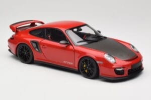 Porsche 911 997 GT2 RS Rot Mit Schwarzen Felgen Minichamps 1:18 100069407 Metall – Bild 6 von 8