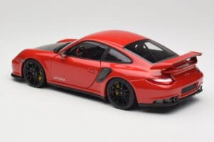 Porsche 911 997 GT2 RS Rot Mit Schwarzen Felgen Minichamps 1:18 100069407 Metall – Bild 7 von 8