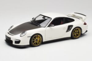 Porsche 911 997 GT2 RS Weiss & Gold Felgen Minichamps 1:18 100069406 Metall