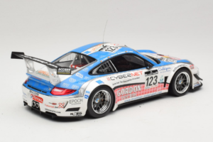 Porsche 911 997 GT3 R #123 Muhlner Motorsport E. Fumal / E. Thiry 24 Hours of Spa 2011 Minichamps 1:18 151118923 Metall – Bild 2 von 6