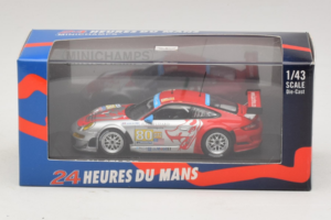 Porsche 911 997 GT3 RSR #80 J. Bergmeister / S. Neiman / D. Law 24 Hours of Le Mans 2009 Minichamps 1:43 400096980 Metall – Bild 4 von 4