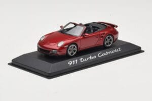 Porsche 911 997 Turbo Cabriolet Rot Minichamps 1:43 WAP0200130A Metall – Bild 2 von 4