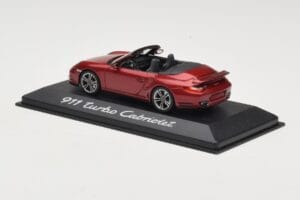 Porsche 911 997 Turbo Cabriolet Rot Minichamps 1:43 WAP0200130A Metall – Bild 3 von 4