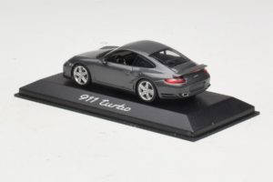 Porsche 911 997 Turbo Grey Metallic Minichamps 1:43 WAP02013116 Metall – Bild 3 von 4