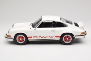 Porsche 911 Carrera RS 2.7 Grand Prix White With Red Norev 1:12 127514 Metall – Bild 3 von 6
