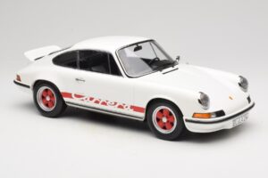Porsche 911 Carrera RS 2.7 Grand Prix White With Red Norev 1:12 127514 Metall – Bild 4 von 6