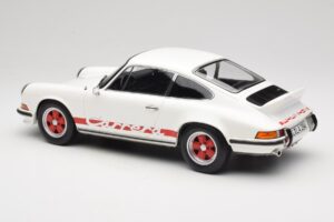 Porsche 911 Carrera RS 2.7 Grand Prix White With Red Norev 1:12 127514 Metall – Bild 5 von 6