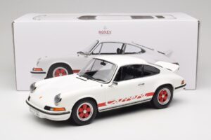 Porsche 911 Carrera RS 2.7 Grand Prix White With Red Norev 1:12 127514 Metall – Bild 6 von 6