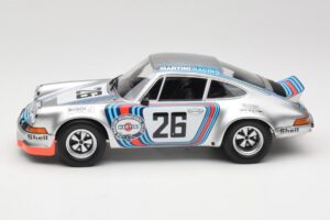Porsche 911 Carrera RSR Group 4 GT #26 Martini Racing H. Muller / G. van Lennep GT Class Winner 1000 km Dijon 1973 Minichamps – Bild 3 von 6