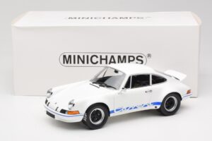 Porsche 911 Carrera RSR Group 4 GT Weiss & Blau 1973 Minichamps 1:18 107065020 Metall – Bild 6 von 6