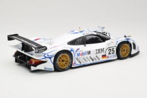 Porsche 911 GT1 #25 Porsche AG U. Alzen / J. Muller / B. Wollek 24 Hours of Le Mans 1998 Maisto 1:18 56052 Metall – Bild 3 von 8
