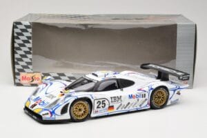 Porsche 911 GT1 #25 Porsche AG U. Alzen / J. Muller / B. Wollek 24 Hours of Le Mans 1998 Maisto 1:18 56052 Metall – Bild 8 von 8