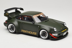 Porsche 911 RWB Penthouse Kaki Green GT Spirit 1:18 GT559 Resin – Bild 4 von 6