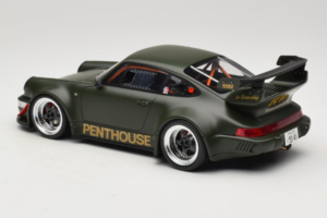 Porsche 911 RWB Penthouse Kaki Green GT Spirit 1:18 GT559 Resin – Bild 5 von 6