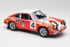 Porsche 911 S #4 G. Larrousse / M. Perramond 2nd Place Rally Monte Carlo 1972 Minichamps 1:18 107726804 Resin – Bild 4 von 6