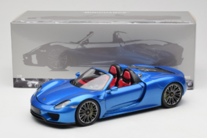 Porsche 918 Spyder Blue Metallic Minichamps 1:18 110062432 Metall – Bild 8 von 8