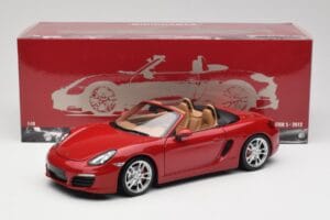 Porsche Boxster 981 S Guards Rot Minichamps 1:18 110062031 Metall – Bild 8 von 8