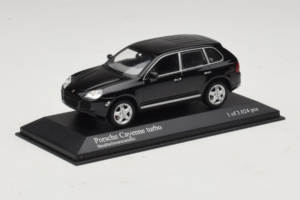 Porsche Cayenne 955 Turbo Black Metallic Minichamps 1:43 400061080 Metall – Bild 2 von 5