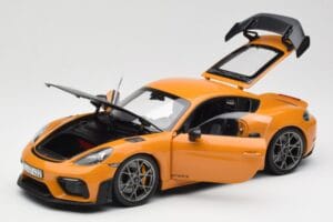 Porsche Cayman GT4 RS 982 Weissach Package Bahama Yellow Norev 1:18 187252 Metall – Bild 2 von 8