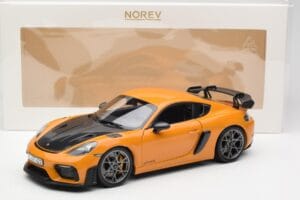 Porsche Cayman GT4 RS 982 Weissach Package Bahama Yellow Norev 1:18 187252 Metall – Bild 8 von 8