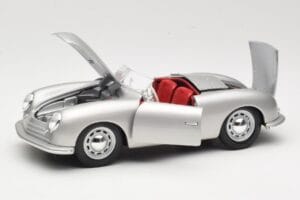 Porsche No. 1 Typ 356 Roadster Silber Maisto 1:18 50324 Metall – Bild 2 von 8