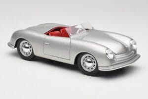 Porsche No. 1 356 Roadster Fish Silber Maisto 1:18 31853 Metall – Bild 6 von 8