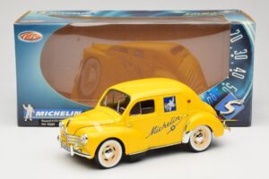 Renault 4CV Michelin Yellow Solido 1:18 82002 Metall – Bild 6 von 6
