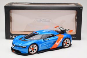 Alpine A110-50 Blau & Orange Norev 1:18 185147 Metall – Bild 6 von 6