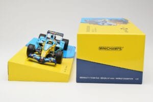 Renault R26 #1 F. Alonso F1 World Champion Brazilian GP 2006 Minichamps 1:18 147061801 Metall – Bild 6 von 6