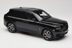 Rolls-Royce Cullinan Schwarz Mit Gold Coachline & Shadow Wheels OEM 1:18 028-15A Metall – Bild 6 von 8