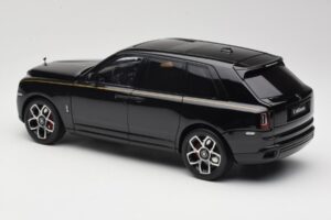 Rolls-Royce Cullinan Schwarz Mit Gold Coachline & Shadow Wheels OEM 1:18 028-15A Metall – Bild 7 von 8