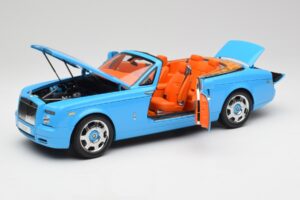 Rolls-Royce Phantom Drophead Coupe Powder Blau Kyosho 1:18 08871BL Metall – Bild 2 von 10