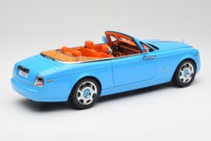 Rolls-Royce Phantom Drophead Coupe Powder Blau Kyosho 1:18 08871BL Metall – Bild 5 von 10