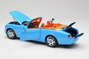 Rolls-Royce Phantom Drophead Coupe Powder Blau Kyosho 1:18 08871BL Metall – Bild 7 von 10