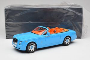 Rolls-Royce Phantom Drophead Coupe Powder Blau Kyosho 1:18 08871BL Metall – Bild 10 von 10